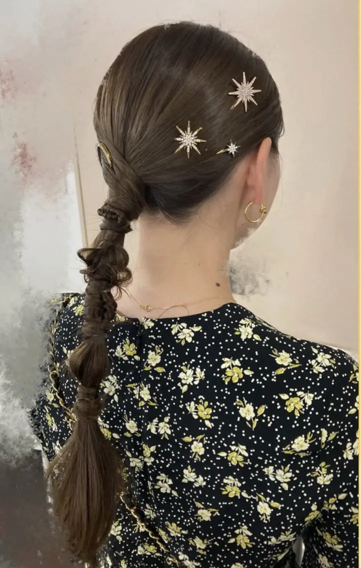 ヘアアレンジ 結婚式・ブライダル ヘアセット See by mer miki♡のマツエク・マツパデザイン