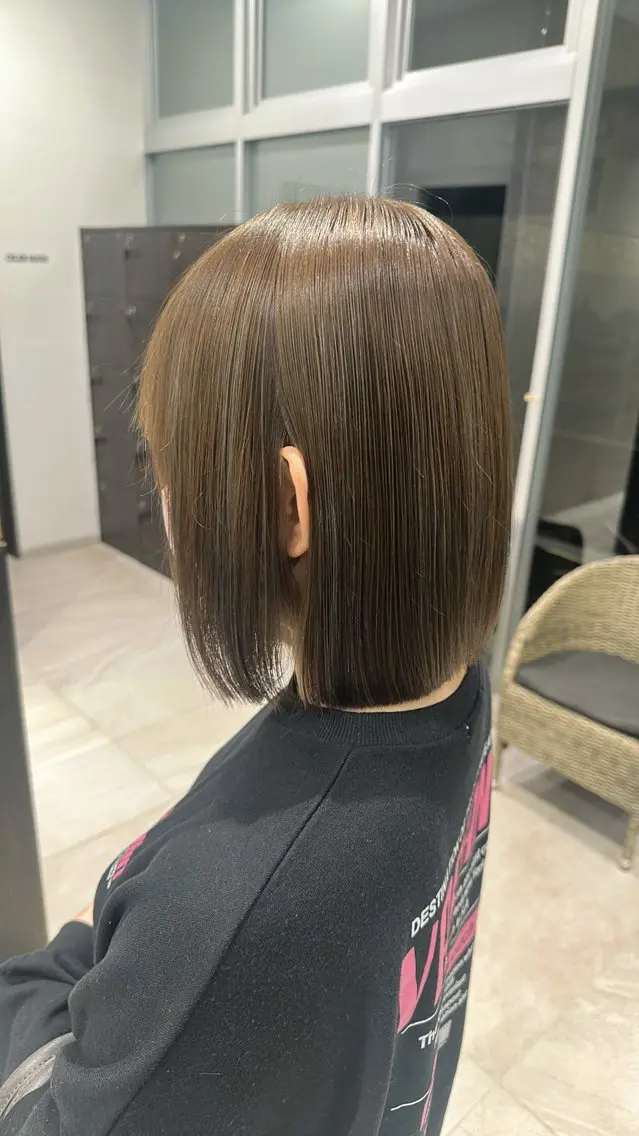 ミディアム ハイライト 髪質改善 ヘアカラー トリートメント 山本 麟太郎のヘアスタイル