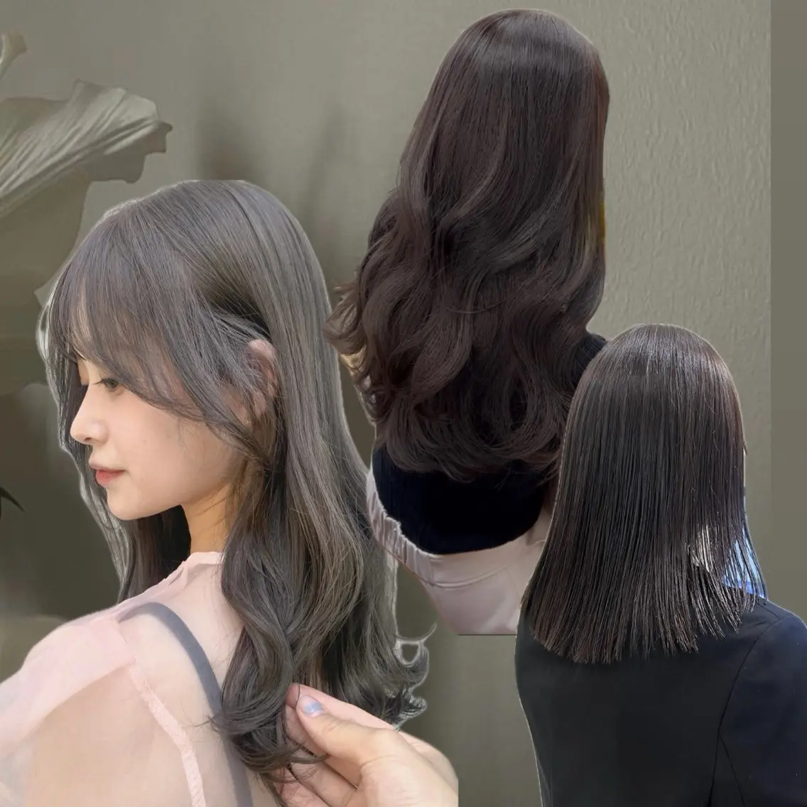 ミディアム カラー ヘアカラー トリートメント 透明感カラー/ 髪質改善/ゆっきーのヘアスタイル