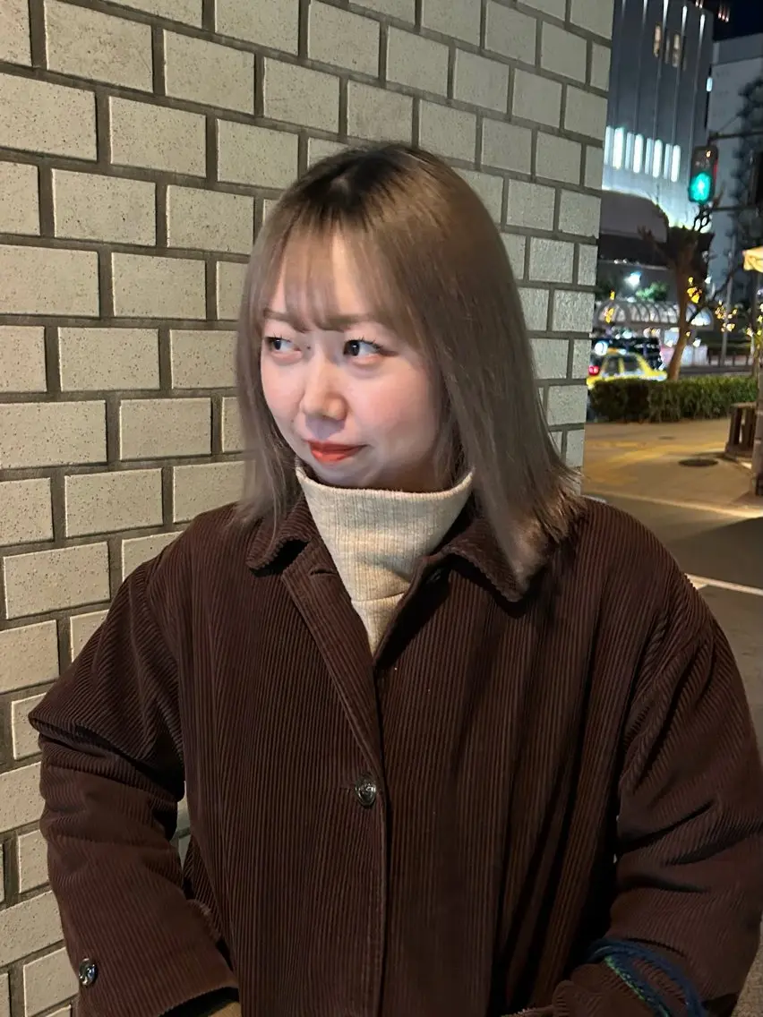 ミディアム ボブ FERIA梅田 hana💫レイヤーのヘアスタイル