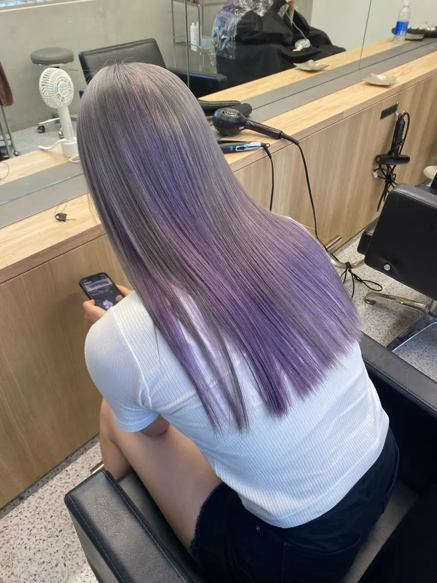 ロング カラー ベージュカラー ブロンド ダブルカラー ハイトーンカラー ピンクカラー カットモデル様無料 💎saaya💎のヘアスタイル