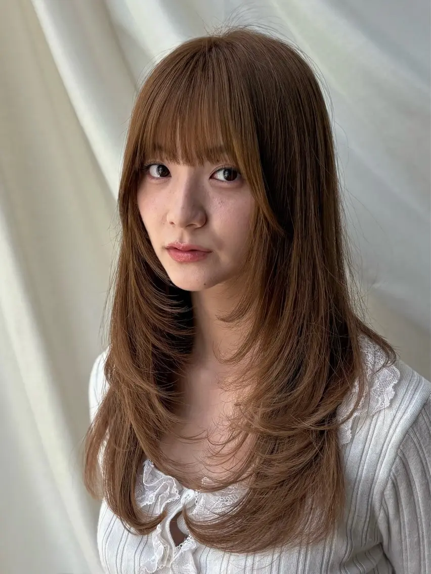 ロング きょうか🎀レイヤー カットモデル募集中のヘアスタイル