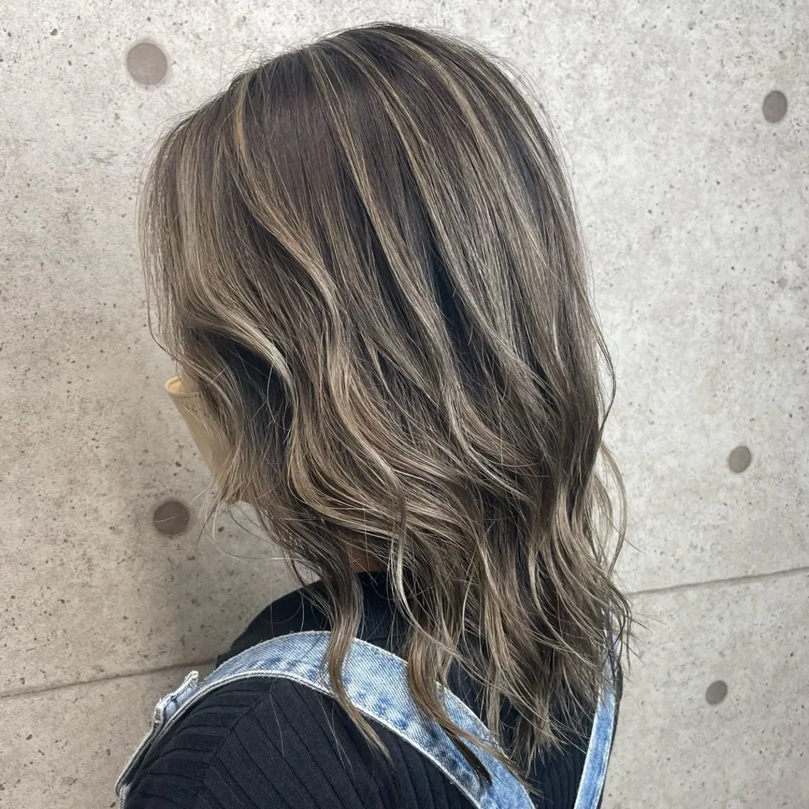 セミロング カラー カット ヘアカラー トリートメント 奥山義進/大宮 /ダブルカラーのヘアスタイル