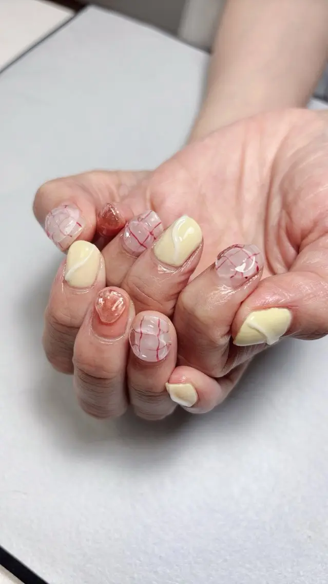 ネイル クリアネイル ハンドネイル フットネイル ishida miokaのネイルデザイン