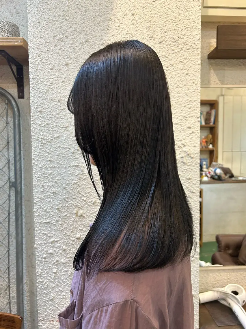 ロング カラー 🤡暖色レイヤー 🤡みさきのヘアスタイル