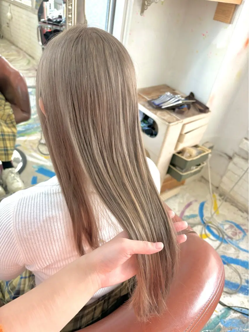 ロング ヘアカラー JuJu (orange)のマツエク・マツパデザイン
