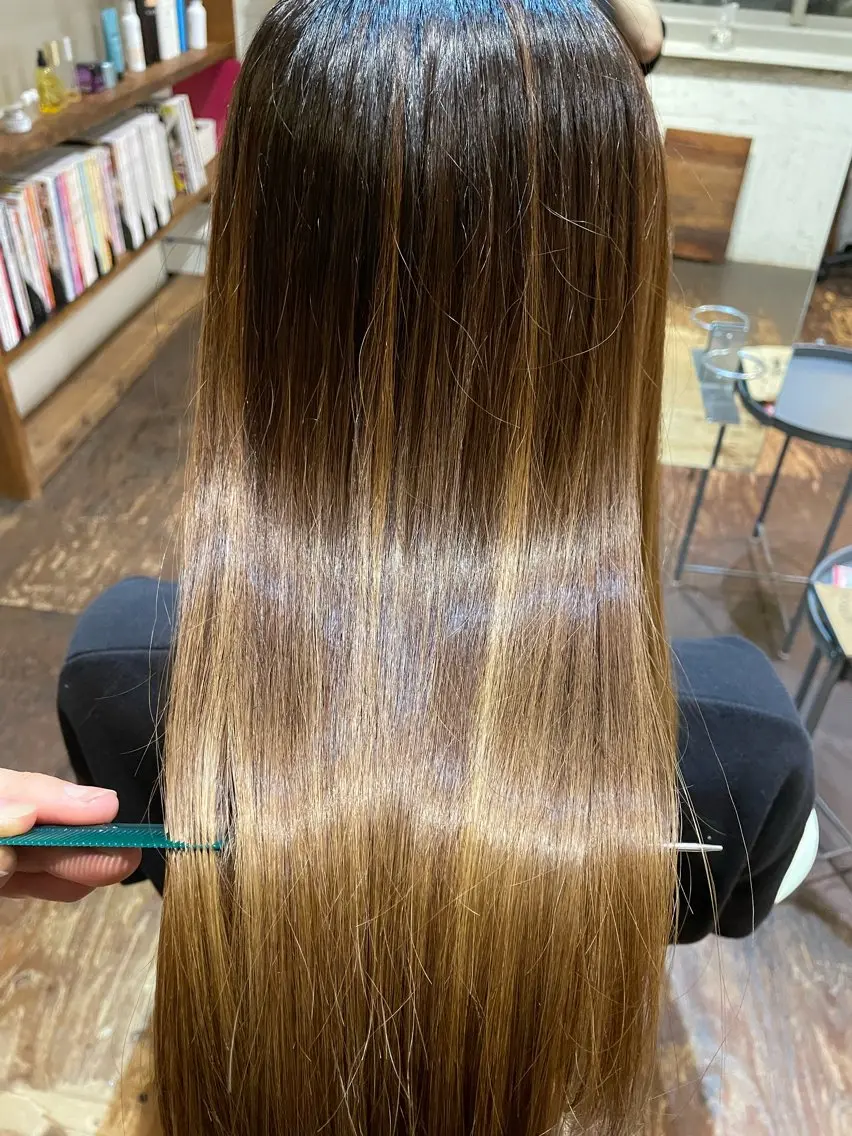 ロング カラー ヘアカラー トリートメント 韓国風◎　田中 勇也のヘアスタイル