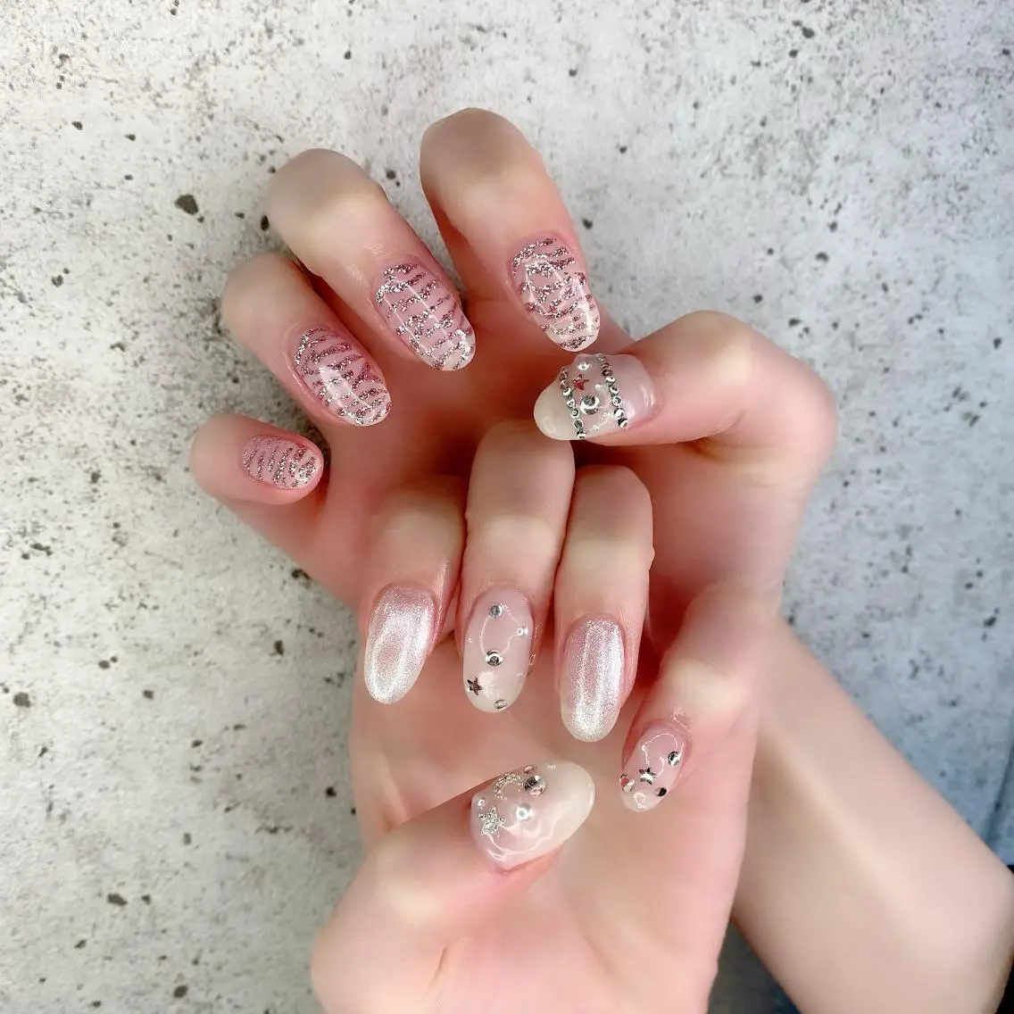 ロング カラー パーマ ヘアアレンジ メンズ キッズ ネイル マツエク・マツパ ロング アニマル柄 ロングネイル ハンドネイル Salon Ｋのネイルデザイン
