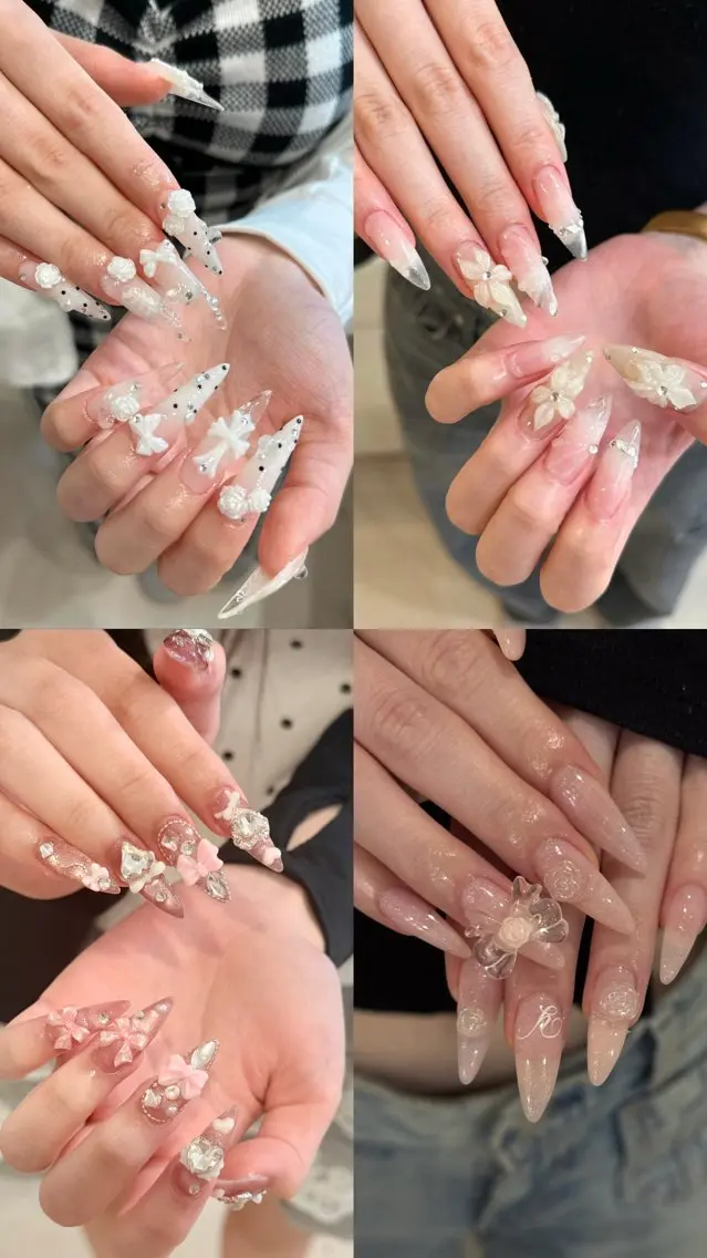 ネイル チークネイル ドット フットネイル フレンチネイル グラデーション ハンドネイル ハンドケア Nihonthy Nail 新宿のネイルデザイン
