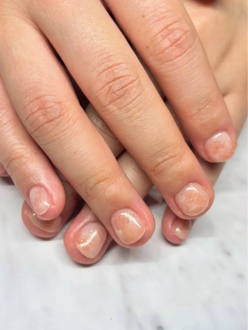 ネイル 大理石ネイル(マーブル) ネイルスクール生🎀 Yuriのネイルデザイン