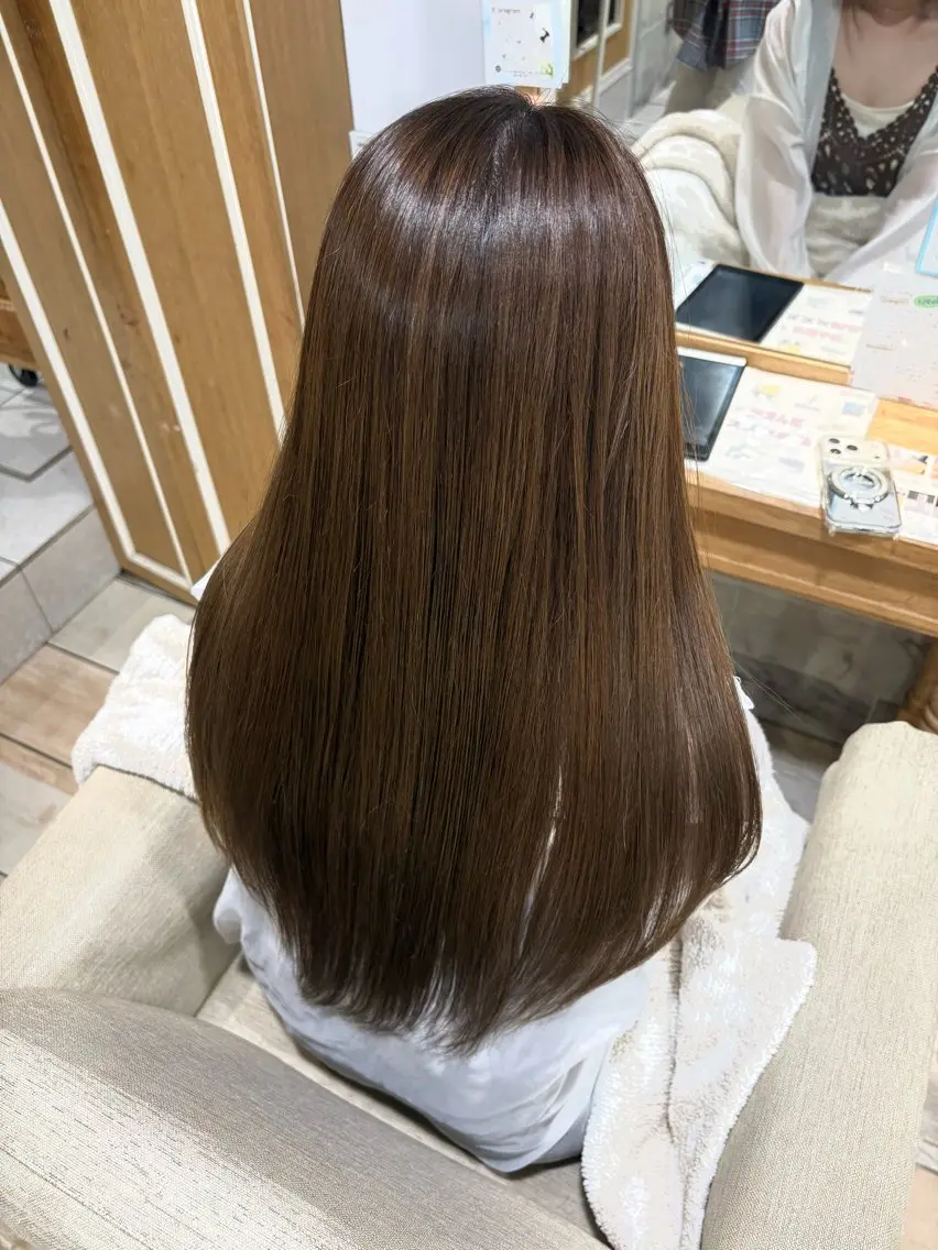 カラー ベージュカラー ヘアカラー カラーモデル/蒲田/ 巻寄しおんのヘアスタイル