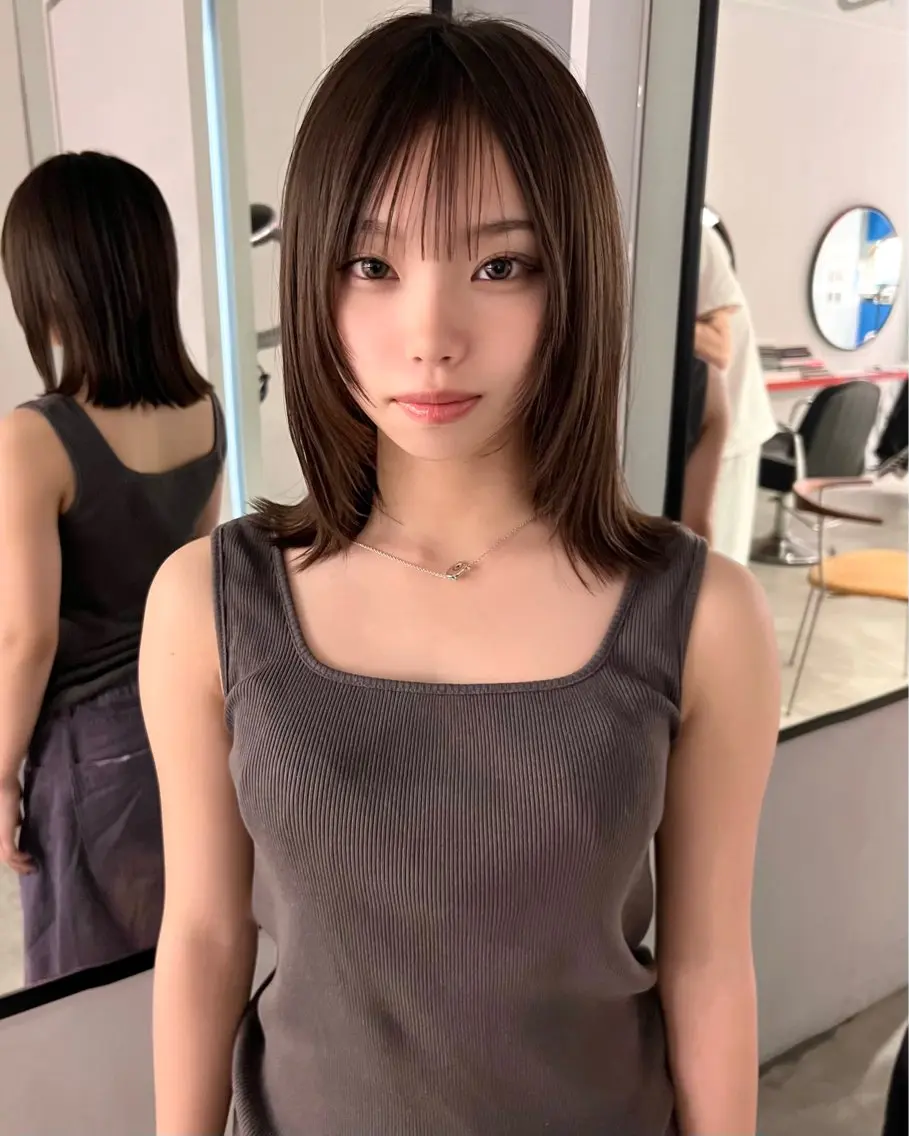 ミディアム レイヤーカット 丹治 一輝ボブ/ショートのヘアスタイル