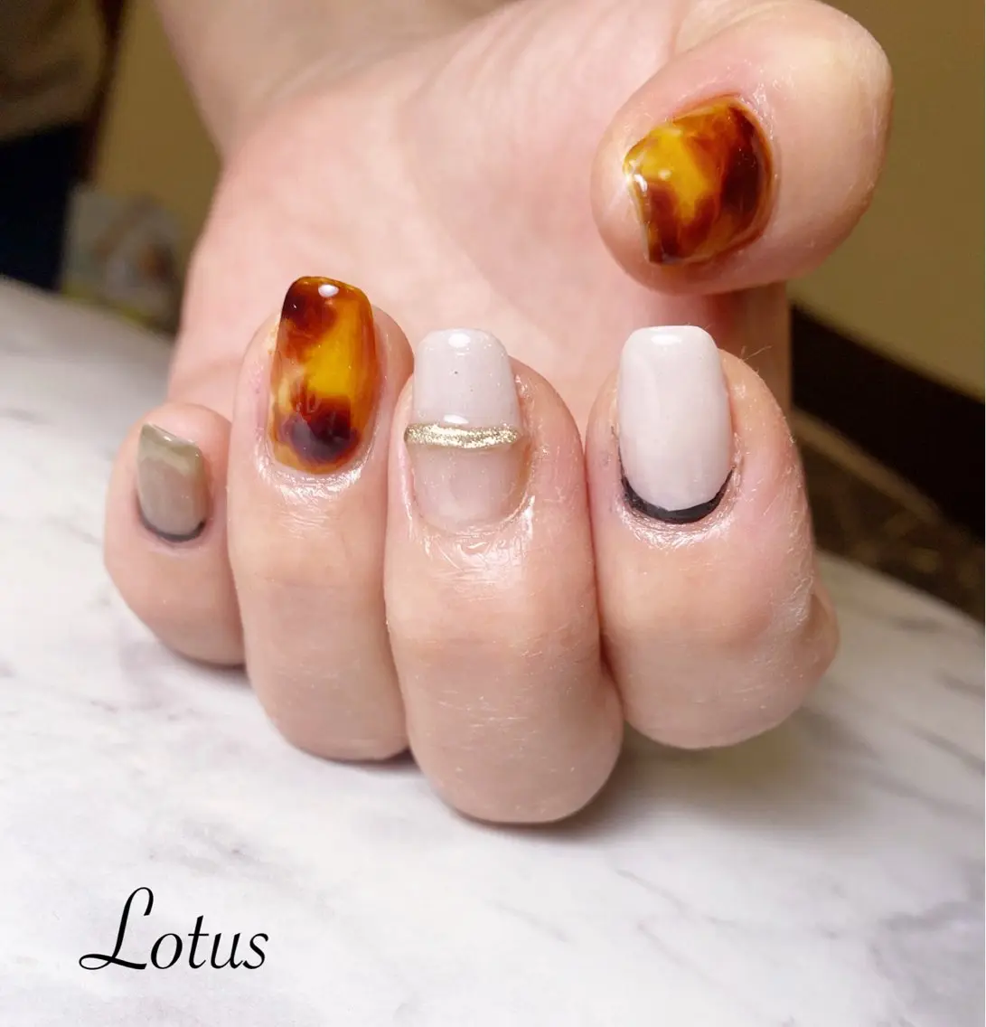 ネイル ハンドネイル ネイル＆脱毛 Lotus🌸のネイルデザイン