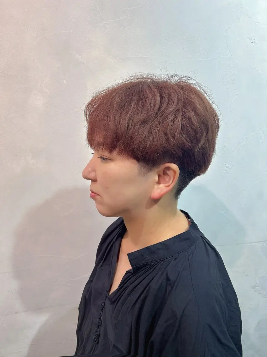 ショート カラー ブリーチ ブラウンカラー 透明感カラー ピンクカラー ピンクブラウン カット ヘアカラー トリートメント 渋谷/トレンドヘア 🦋🤍ふうかのヘアスタイル