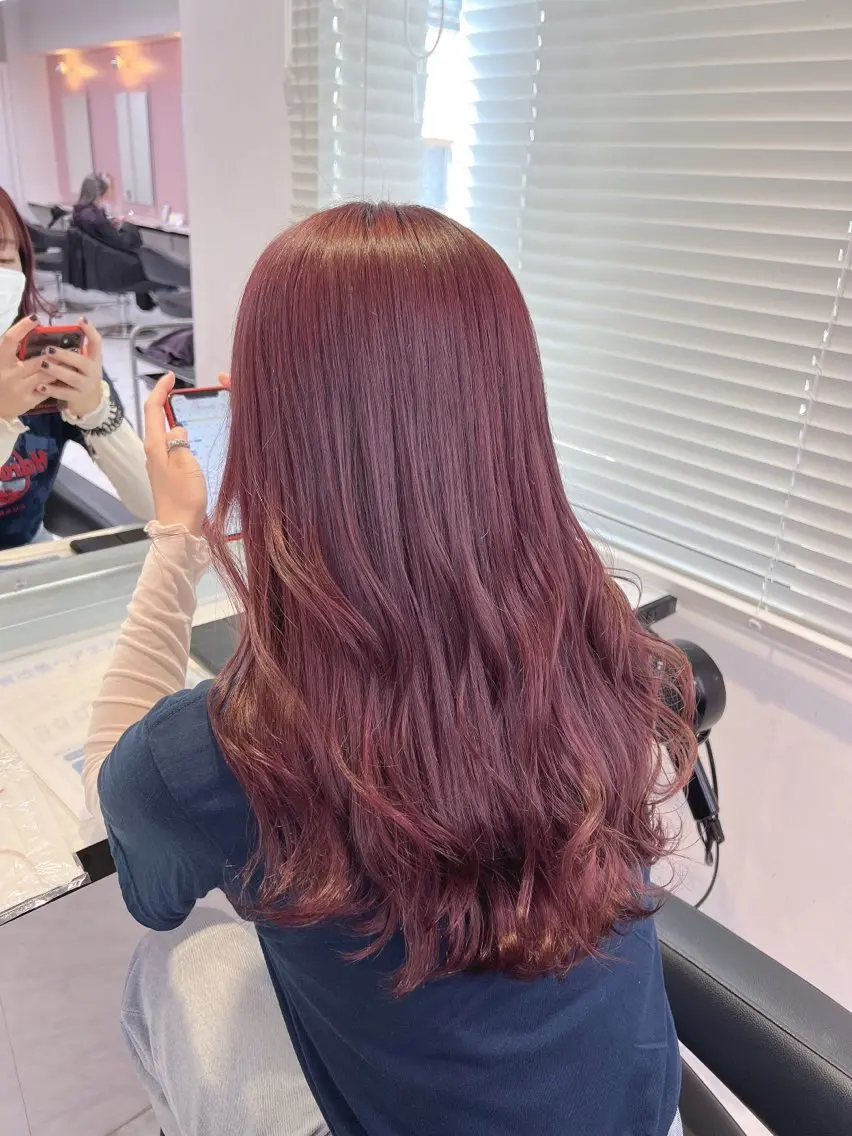 ロング カラー ブリーチ ラベンダーカラー ピンクカラー ピンクラベンダー 💖ダブルカラー💖 chihiro🌸のヘアスタイル