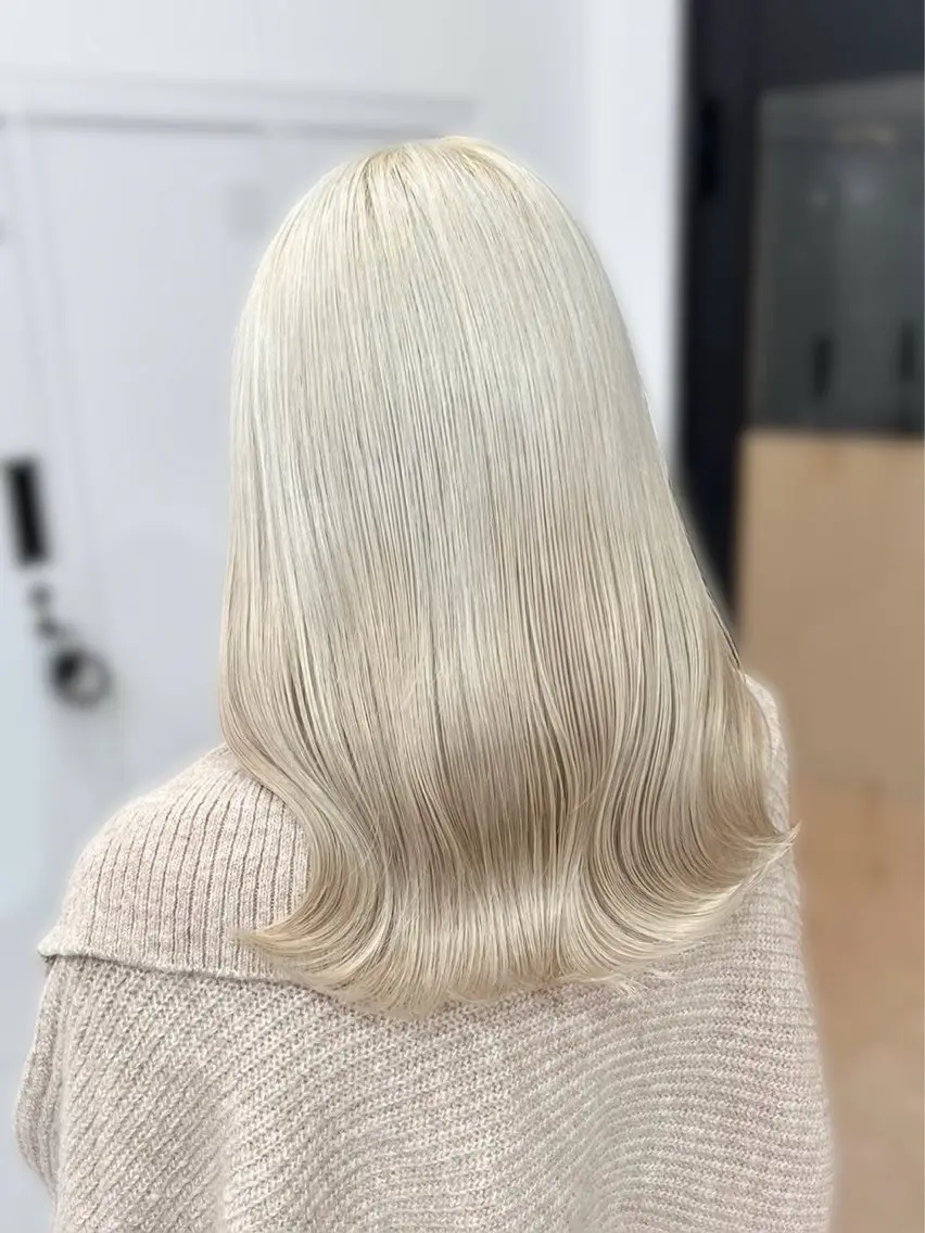 ロング カラー パーマ ヘアアレンジ メンズ キッズ ヘアカラー トリートメント レイヤー×ハイトーン / mihana🪐のヘアスタイル