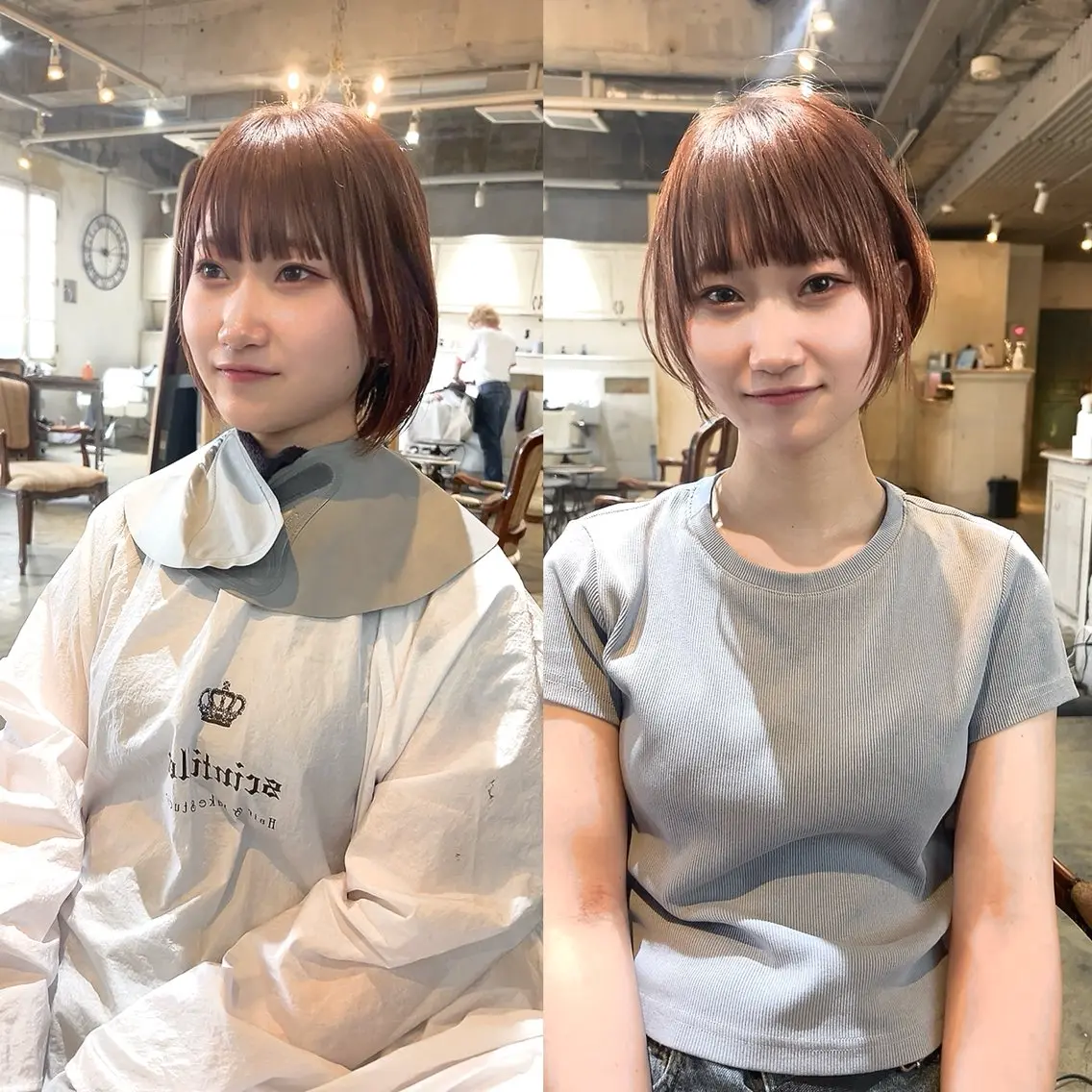 ショートカット（骨格補正／小顔見せ）＋ワンステップトリートメントの写真