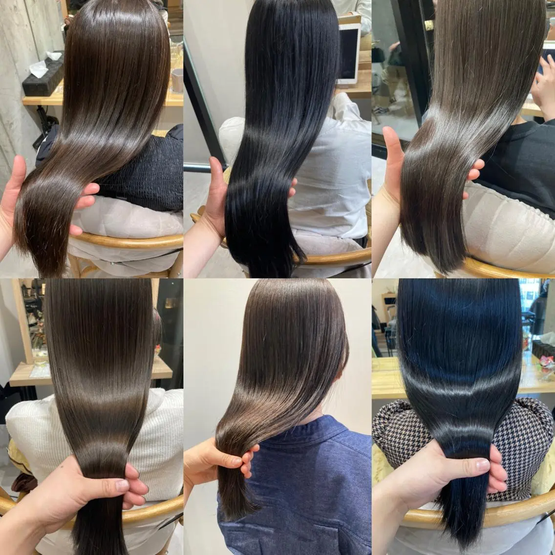 ロング ヘアカラー トリートメント ✨色持ちの良い艶 カラー✨蟹江真世のヘアスタイル