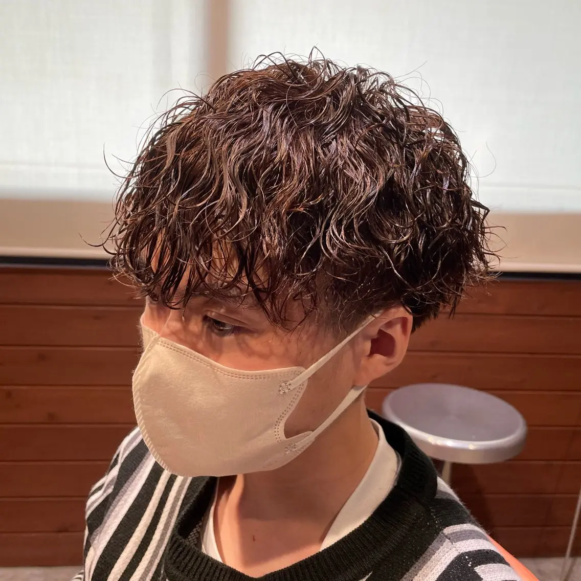 ショート カラー パーマ ベージュカラー ピンクカラー ピンクベージュ 髪質改善 BlancHairのヘアスタイル