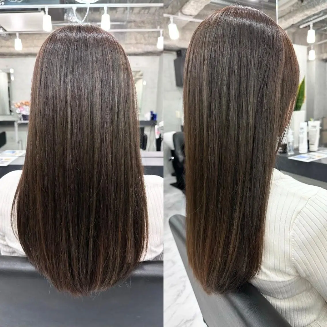 ロング カラー ブラウンカラー 透明感カラー ハイライトカラー ハイライト ロング Endearing 銀座/レイヤーカットのヘアスタイル