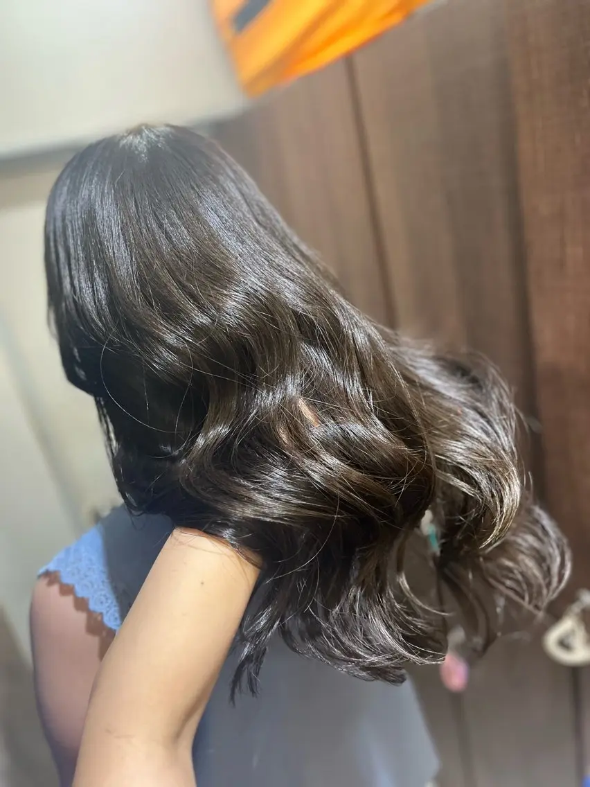 ロング カラー カット ヘアカラー トリートメント 多系統似合わせ/ tsuburaのヘアスタイル