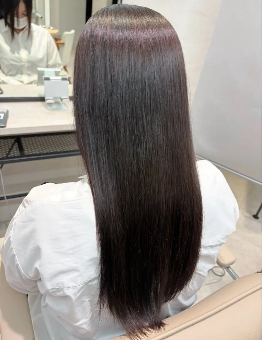 ロング 縮毛矯正 ストレート特化小野 凛太郎のヘアスタイル