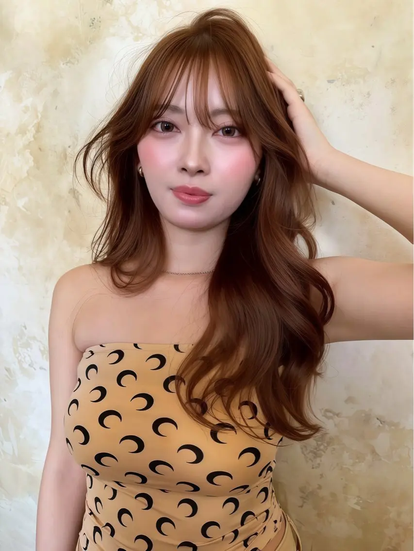 ロング カラー ヘアアレンジ ベージュカラー ブリーチ 透明感カラー ブリーチなしカラー 髪質改善 カット ヘアカラー トリートメント 【博多髪質改善】 吉村　清志のヘアスタイル