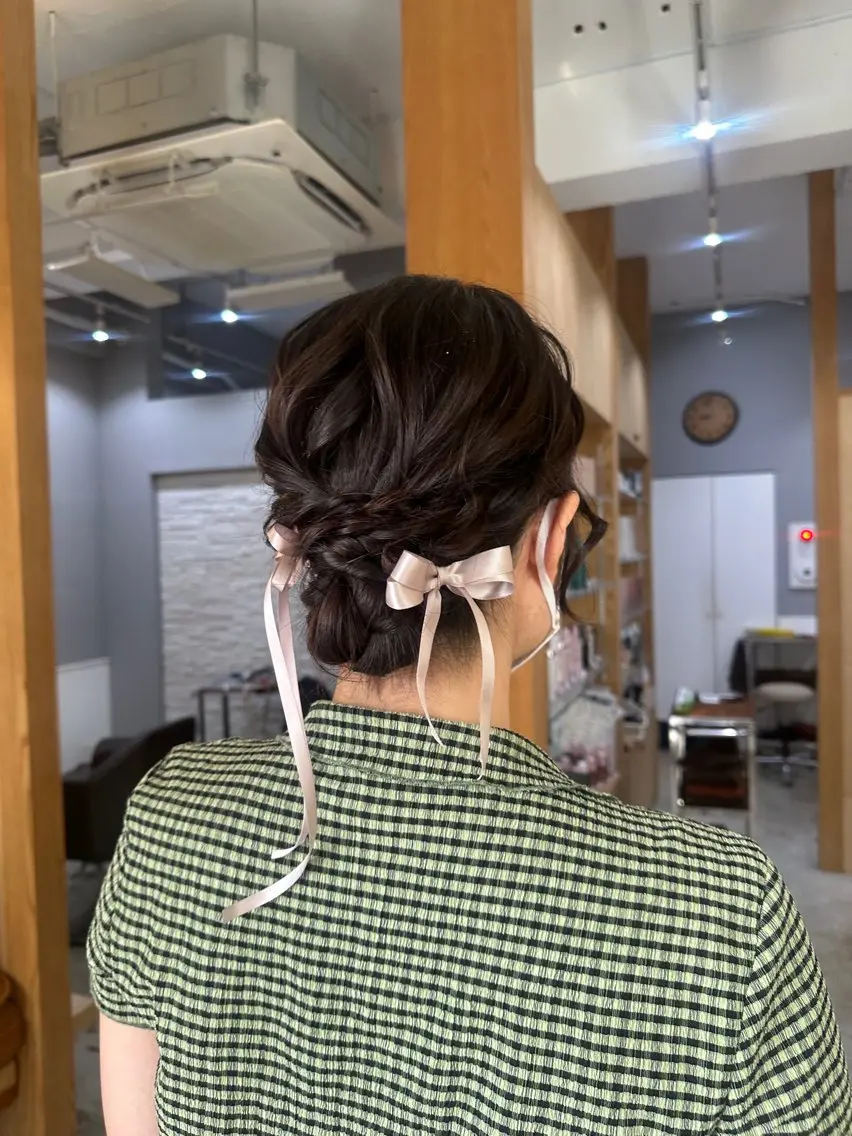 ミディアム ヘアセット miloc MOMOKAのヘアスタイル