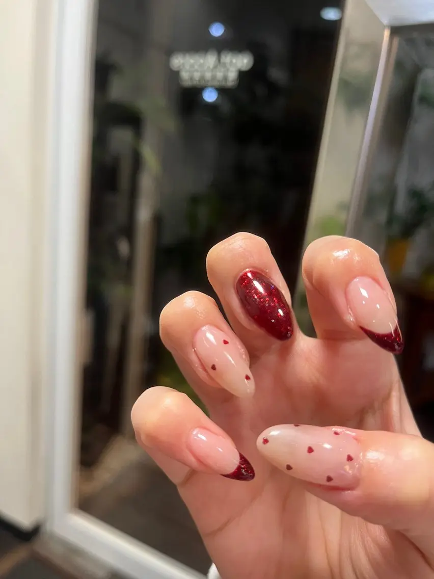 ネイル クリアネイル ジェルネイル 氷ネイル・うるうるネイル ニュアンスネイル シンプルネイル SAKU nail 作島茜のネイルデザイン