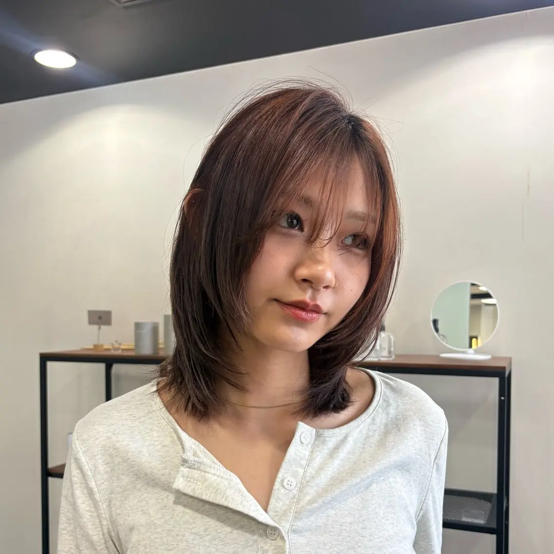【新生活応援クーポン⚐︎】カット＋透明感カラー🥣‬➕プチトリートメント🫧の写真