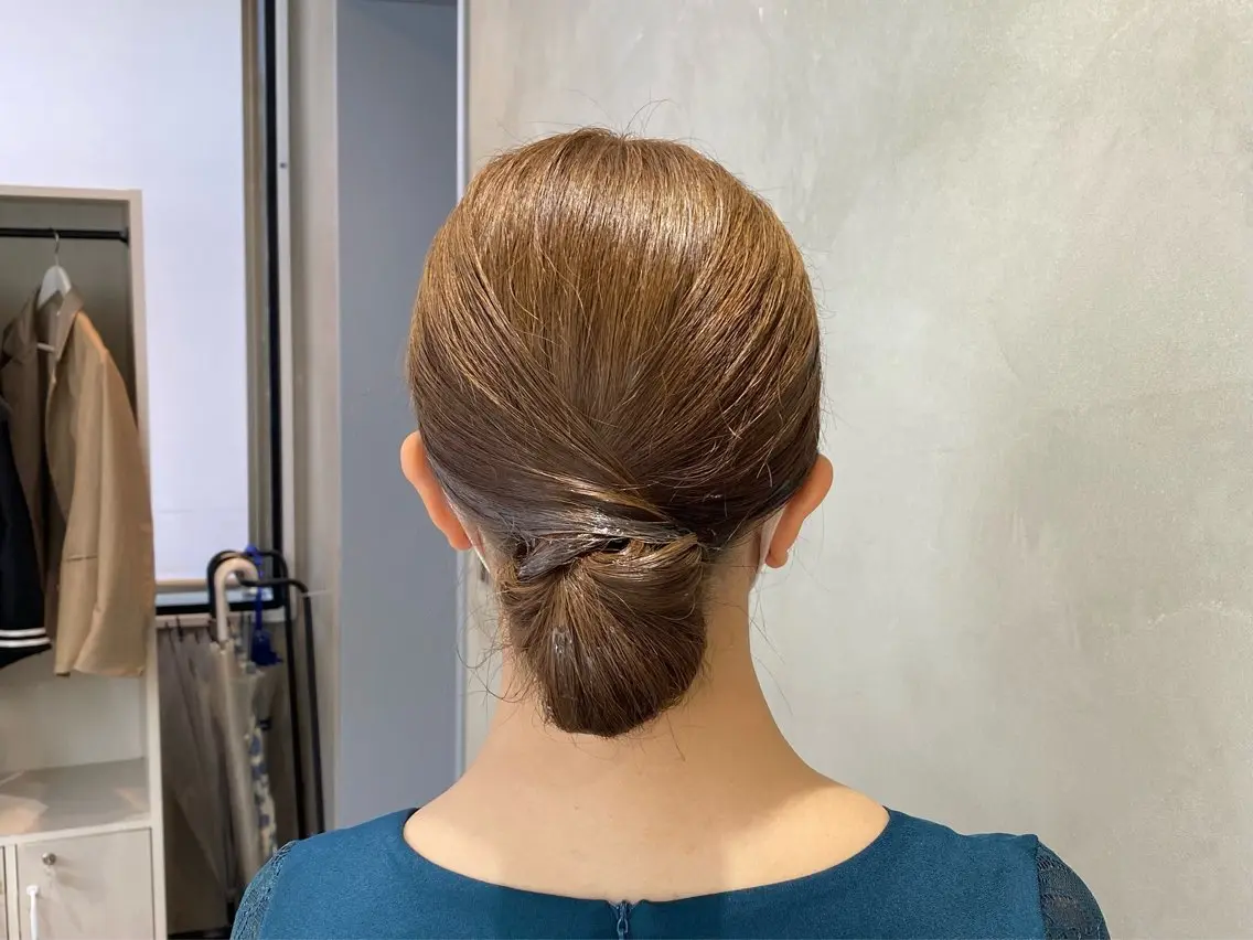 セミロング ヘアアレンジ ヘアセット まとまるボブ🌼 アレンジ🌼鴨下穂香のヘアスタイル