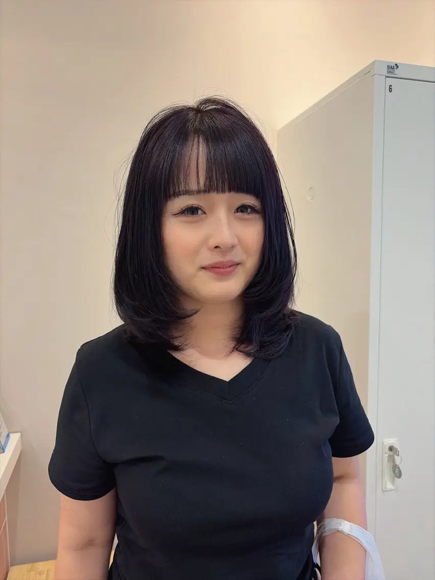 セミロング カット ヘアカラー トリートメント ａｉｋａ🐩 /艶カラー/レイヤーのヘアスタイル