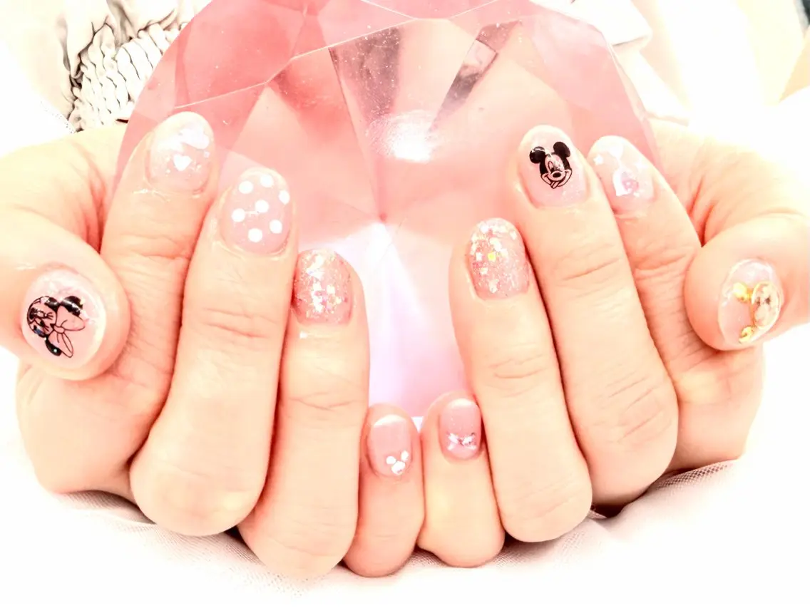 ネイル ハンドネイル Sweet♡ Heart　葉月のネイルデザイン