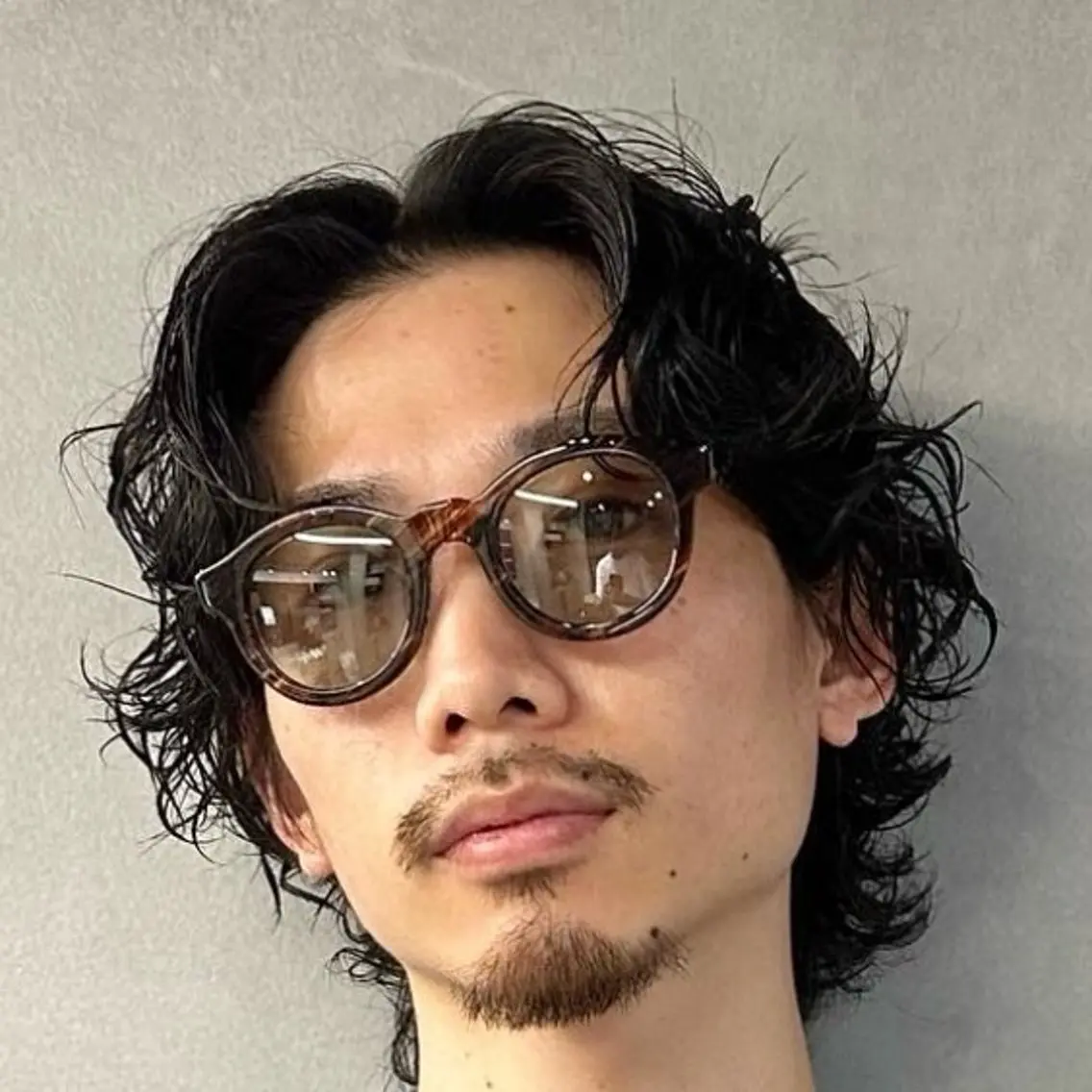セミロング パーマ ヘアアレンジ メンズ fifth 石川 凪のヘアスタイル