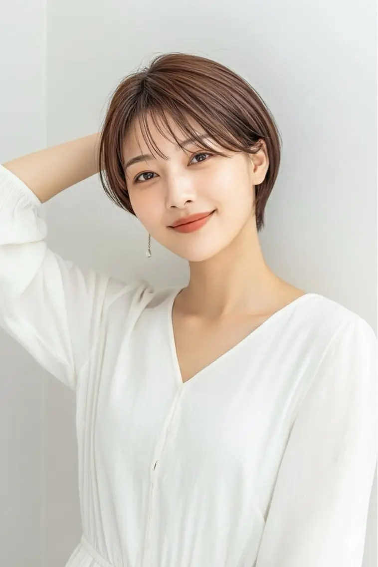 ショート カット ヘアカラー トリートメント ヘッドスパ ヘアセット リベルテ 渋谷のヘアスタイル