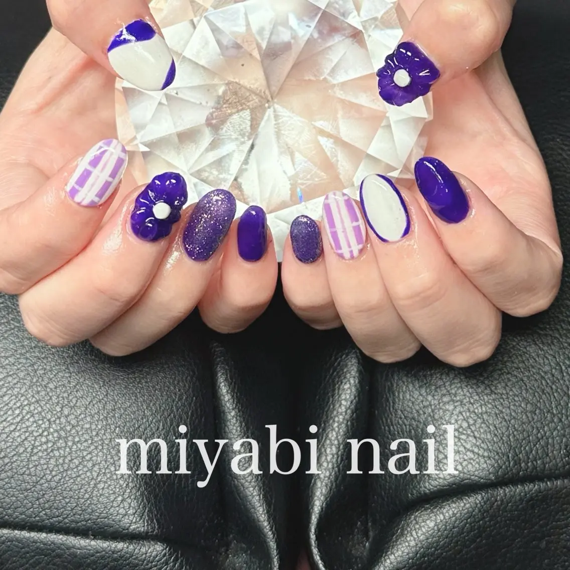 ネイル 持ち込み ハンドネイル miyabi nail 桂川駅近くのネイルデザイン