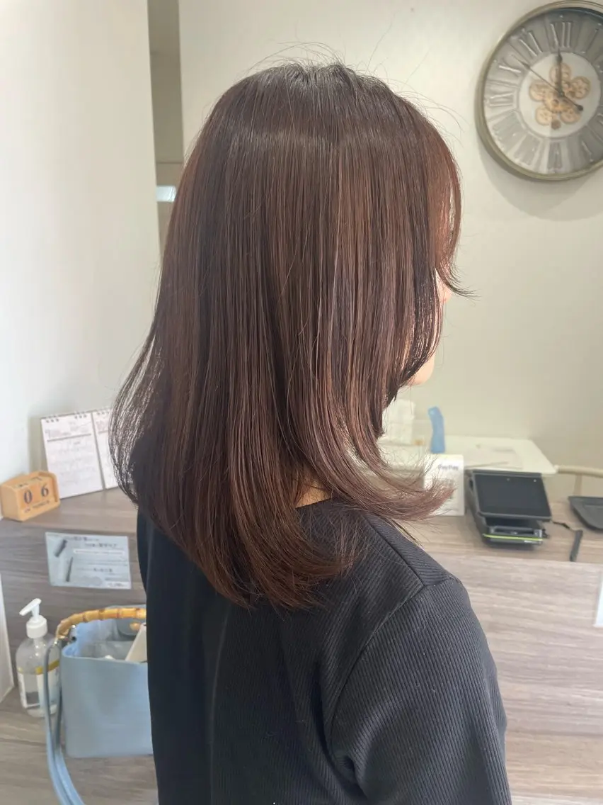 ミディアム カット ヘアカラー 🌷岸 麻衣🌷のヘアスタイル