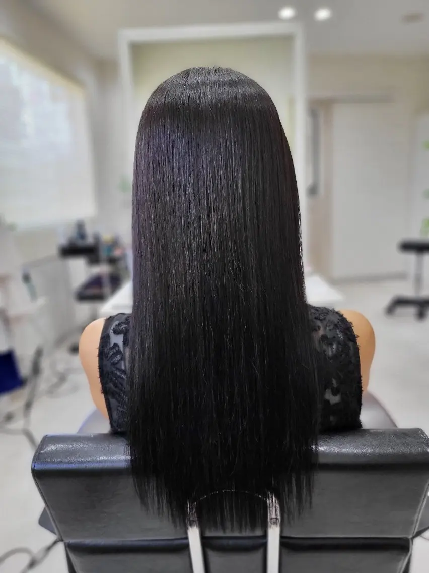 ロング カット ヘアカラー 縮毛矯正 Sunny☀︎ A.FUJIMOTOのヘアスタイル