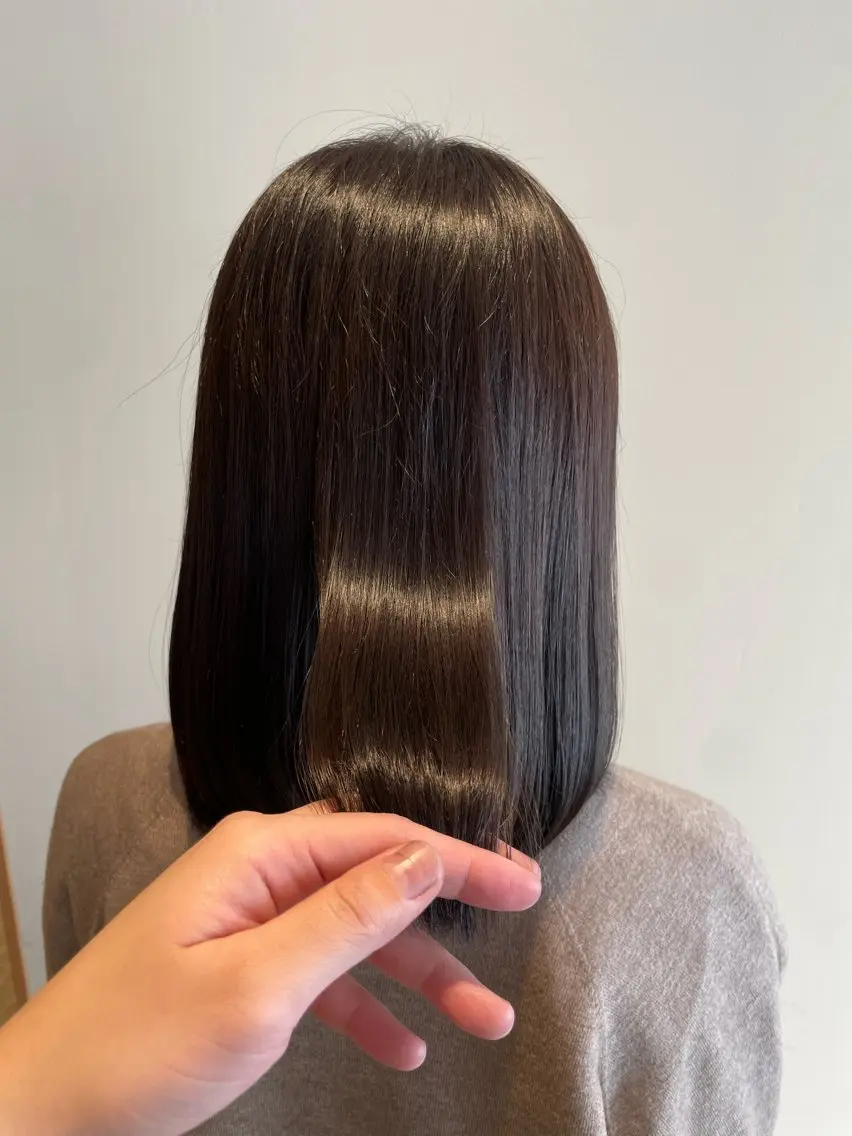 ミディアム カラー アッシュ アッシュグレー アッシュグレージュ グレージュ ヘアカラー いまじゅく あおいのヘアスタイル