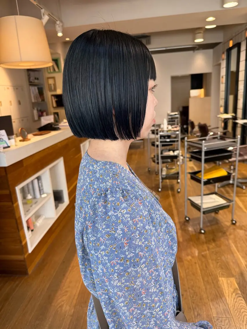 ショート ボブ カット トリートメント 松本 夏海のヘアスタイル