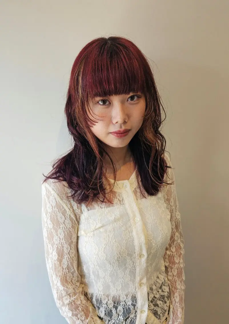 ミディアム パーマ OMA カタギシのヘアスタイル