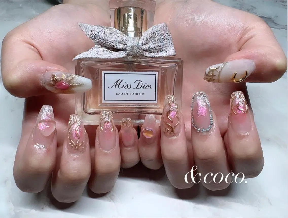 ミニモ限定🦄hand nail (長さ出し10本)デザインやり放題💅オフ無しの写真