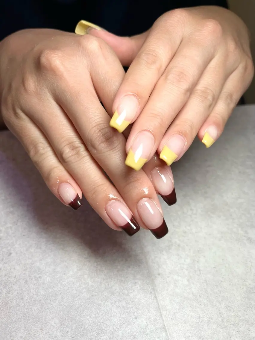 ネイル クリアネイル フレンチネイル ハロウィン 🌻Sunrich Fuka🌻のネイルデザイン