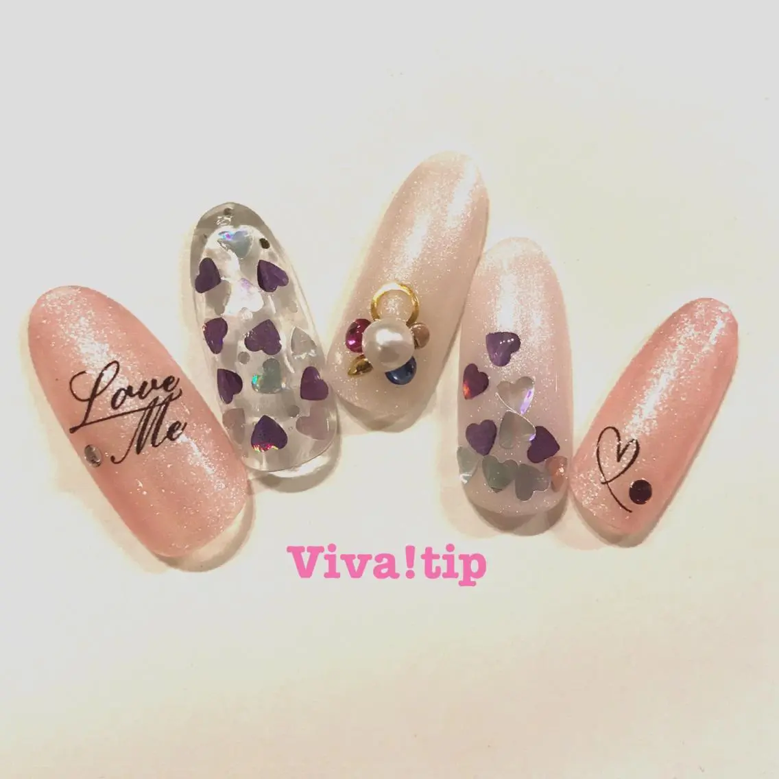 ネイル バレンタイン Viva!tip ビバティップネイルのネイルデザイン