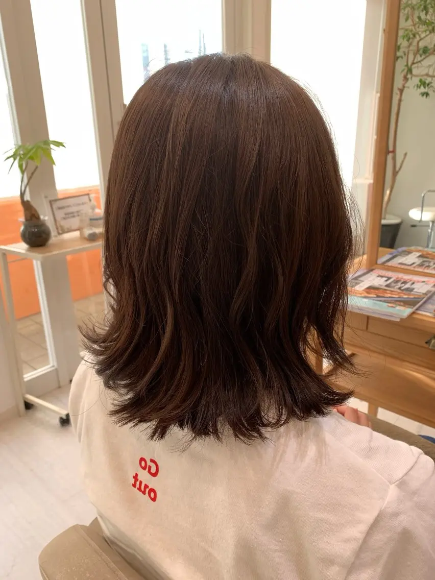 前髪カット+リタッチカラーの写真