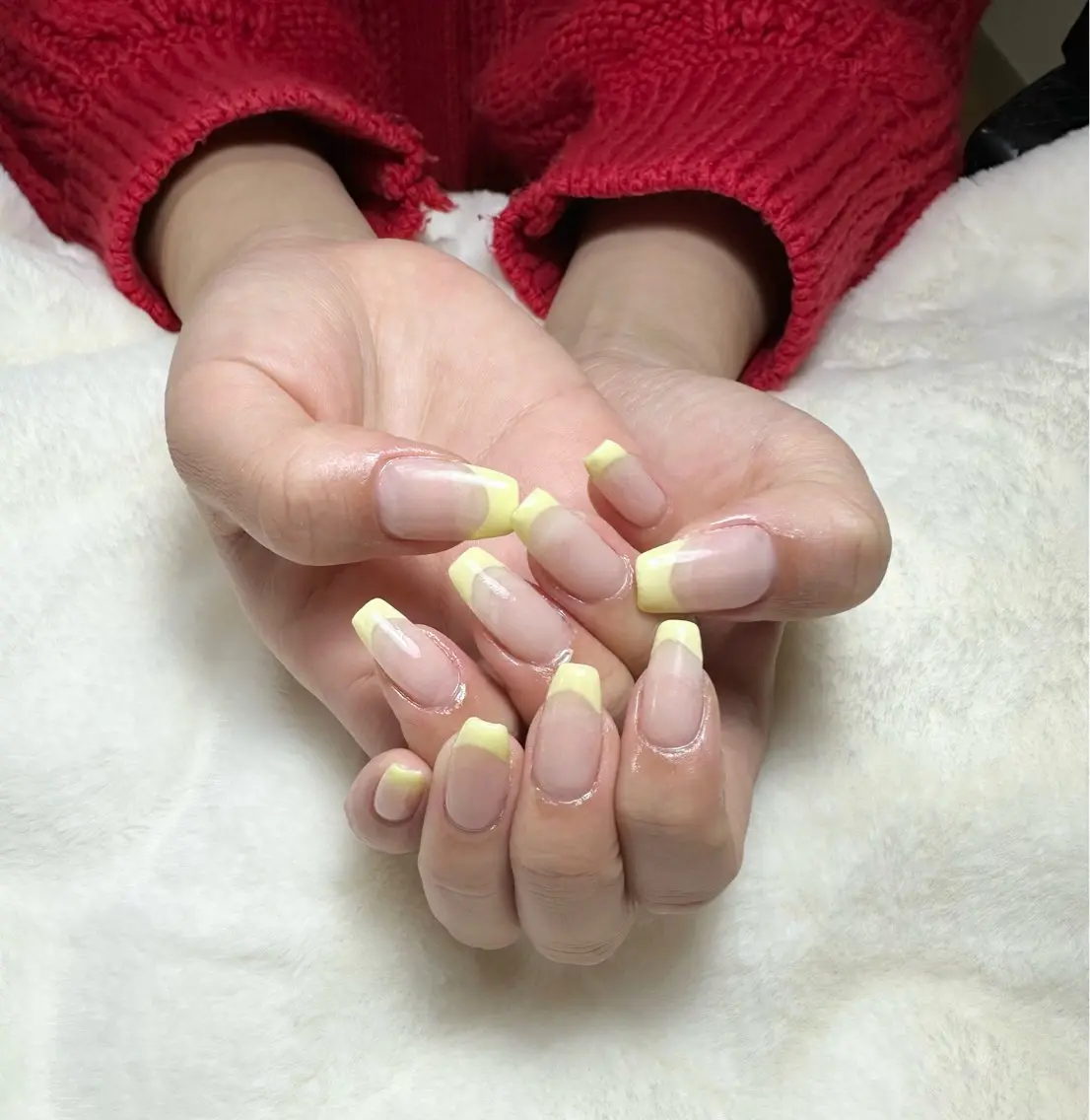 6月来店限定 🌷フレンチネイル（クリアベースフレンチ➕ソフトジェルオフ）の写真