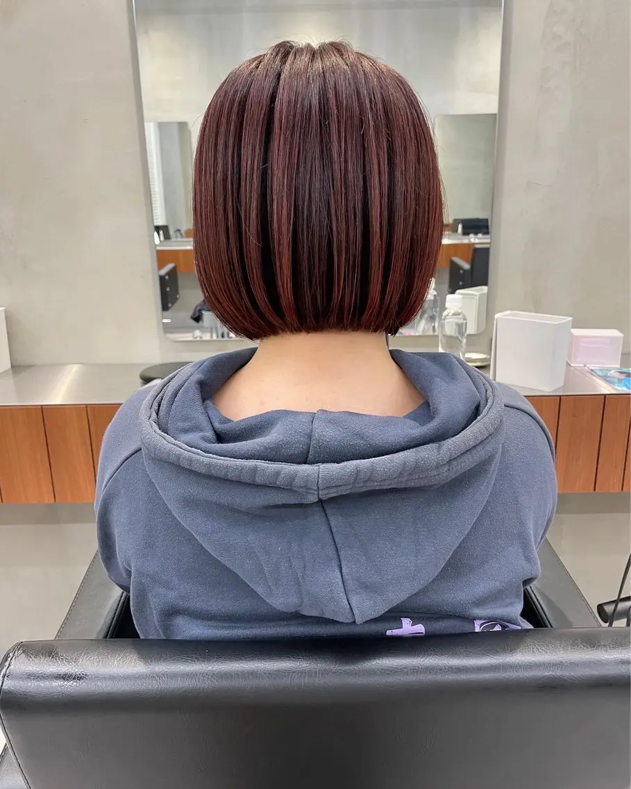 ショート カラー カット ヘアカラー 華 /ショート/ボブのヘアスタイル