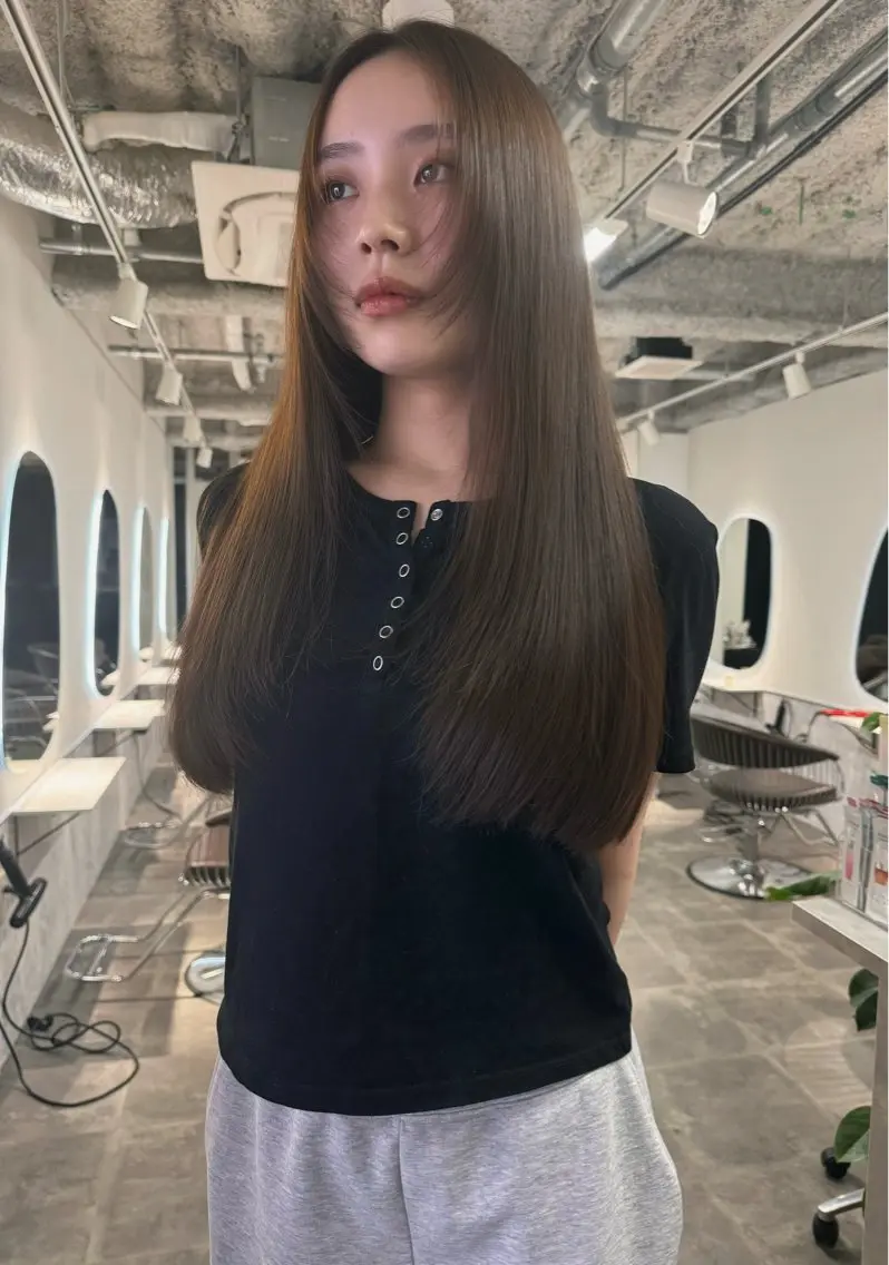 ロング カット トリートメント 新宿/髪質改善/ レイヤー/サカキのヘアスタイル