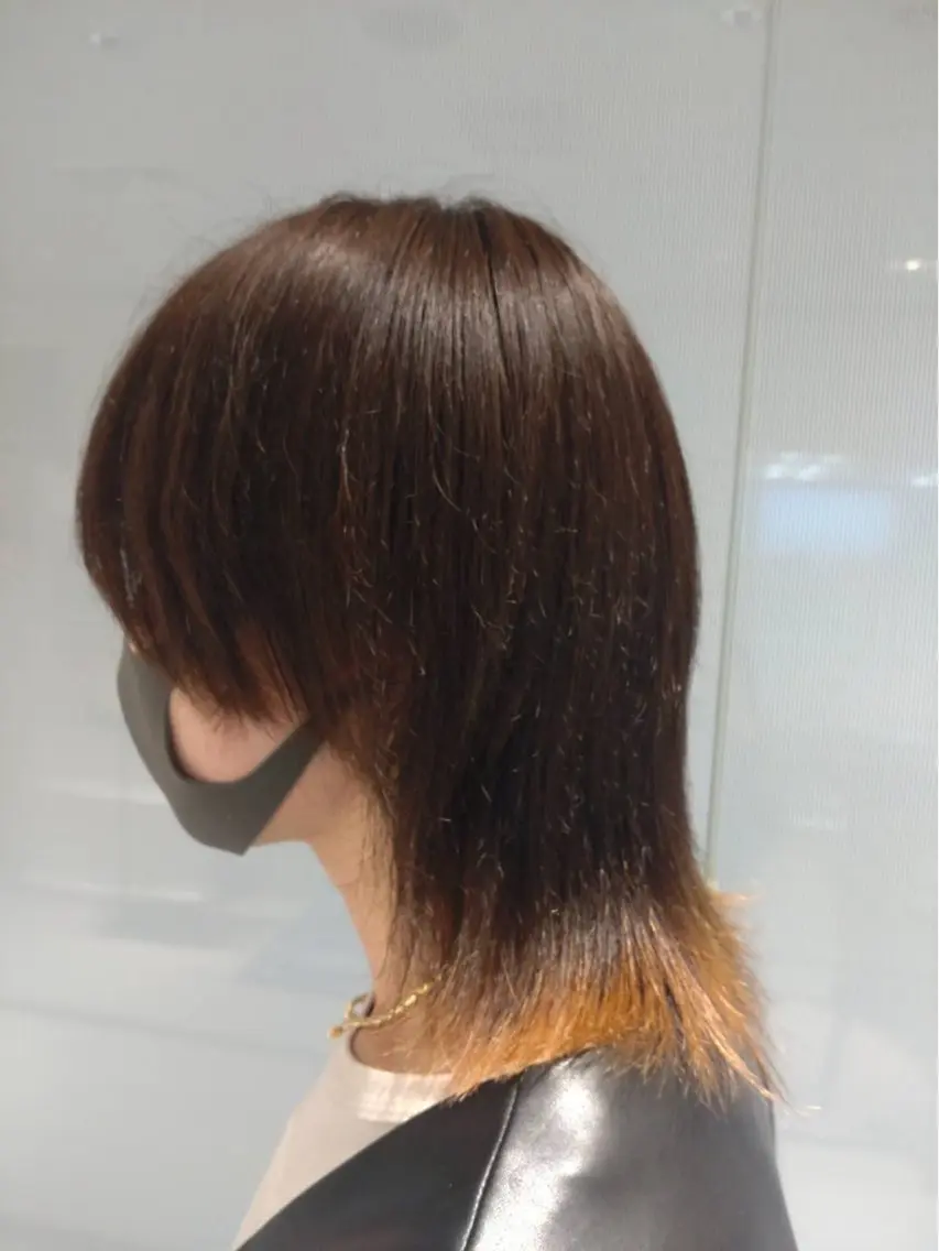 メンズ メンズウルフカット ウルフカット メンズ/ヘアセット/ 顔周りレイヤー/💶のヘアスタイル