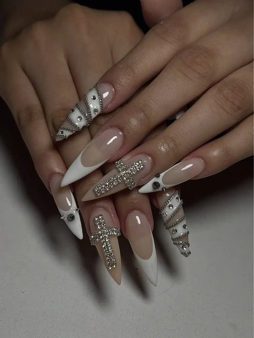 ネイル 長さ出し フレンチネイル 韓国ネイル ロングネイル シンプルネイル Mina Aurea Nailのネイルデザイン